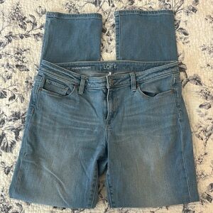 Ann Taylor Loft Modern Straight Jeans, Size 30/10